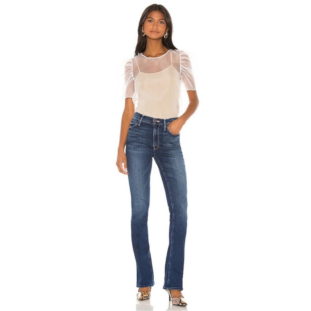 MOTHER “The High Waisted Runaway” in “Sweet & sassy” blue Size 24